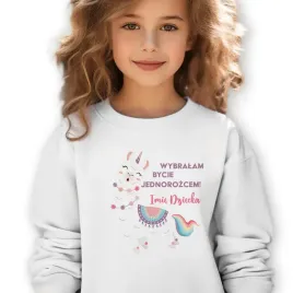 bluza-dziecieca-wybralam-bycie-jednorozcem-imie-biala-prezent-rozm-116cm