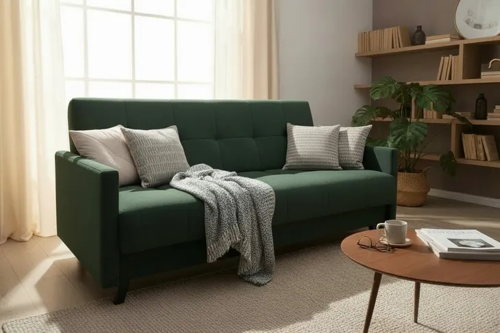 Kanapa LEA , sofa , wersalka rozkładana 120x190 powierzchnia spania TOMEX