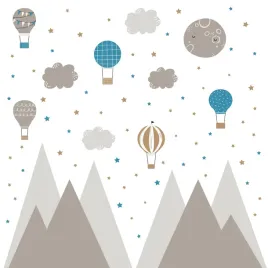 zestaw-naklejek-dla-dzieci-na-sciane-brazowe-gory-gwiazdki-balony