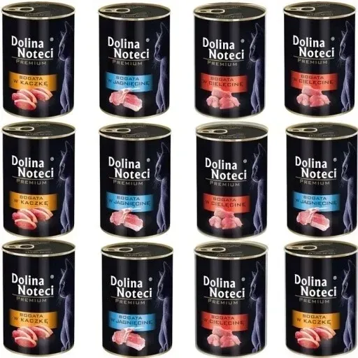 Mix smaków Dolina Noteci Premium Kot 12x400g