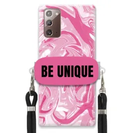etui-do-samsung-note-20-case-uchywt-sznurek-czarny-rozowy-marmur-unique