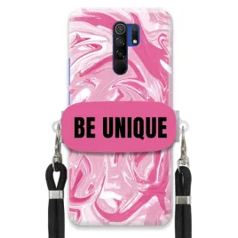 etui-do-xiaomi-redmi-9-case-uchywt-sznurek-czarny-rozowy-marmur-be-unique