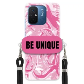 etui-do-xiaomi-redmi-12c-case-uchywt-sznurek-czarny-rozowy-marmur-unique