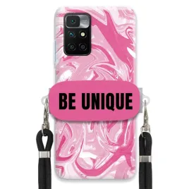 etui-do-xiaomi-redmi-10-case-uchywt-sznurek-czarny-rozowy-marmur-unique
