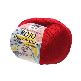 wloczka-rojo-opus-natura-bawelna-wiskoza-50g-120m-009-czerwona
