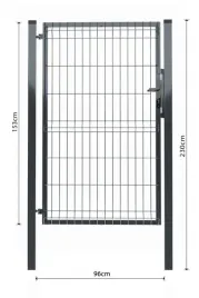 furtka-panelowa-153-cm-ocynk-antracyt-ral-7016