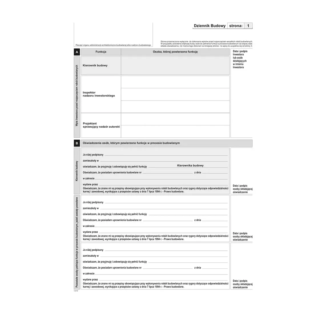 dziennik-budowy-a4-typ-603-1z-stan-nowy