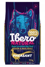 ibero-natural-dog-grain-free-adult-medium-maxi-pheasant-bazant-12kg