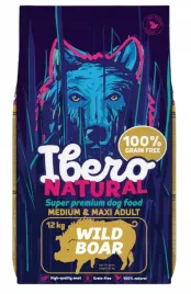 ibero-natural-dog-grain-free-adult-medium-maxi-wild-boar-dzik-12kg