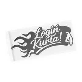 naklejka-nosacz-login-kurla-wycinana-na-samochod