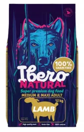 ibero-natural-dog-grain-free-adult-medium-maxi-lamb-12kg
