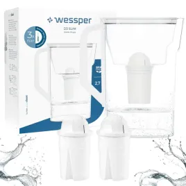 dzbanek-filtrujacy-do-lodowki-wessper-27l-3x-filtr-do-wody-wessper-77g