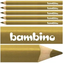 kredka-bambino-trojkatna-w-drewnianej-oprawie-gruba-jumbo-zlota-5-szt