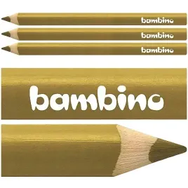 kredka-bambino-trojkatna-w-drewnianej-oprawie-gruba-jumbo-zlota-3-szt