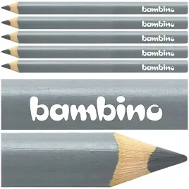 kredka-bambino-trojkatna-w-drewnianej-oprawie-gruba-jumbo-srebrna-5-szt