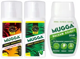 mugga-zestaw-rodzinny-na-komary-kleszcze-spray-50percent-i-95percent-deet-balsam