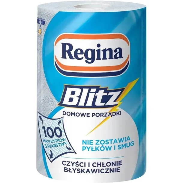 Ręcznik Papierowy REGINA BLITZ uniwersalny - 100 listków 3 warstwy celuloza