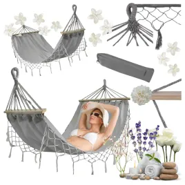 hamak-ogrodowy-dwuosobowy-xxl-gardlov-250kg-drazki-boho-pokrowiec-szary