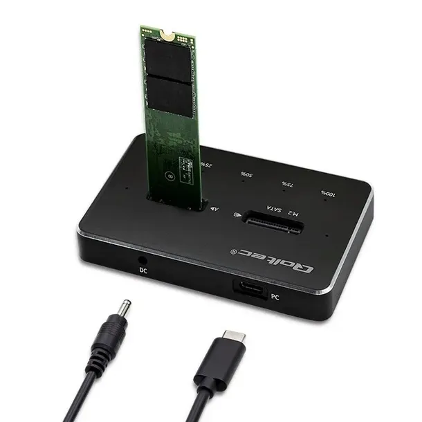 qoltec-stacja-dokujaca-dyskow-2x-ssd-m-2-sata-stan-nowy-interfejs-dysku-twardego-sata-m-2