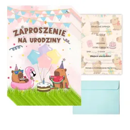 zaproszenia-na-urodziny-dla-dzieci-kapibara-zaproszenia-dla-dzieci-x10szt