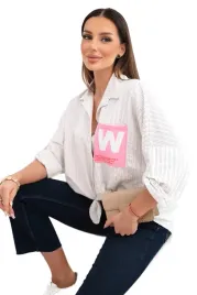 bezowa-koszula-damska-bawelniana-w-paski-z-ozdobna-kieszenia