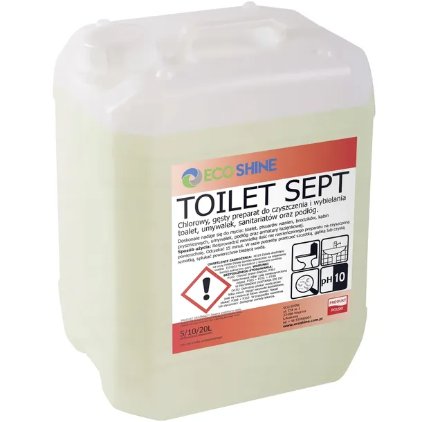 Eco Shine TOILET SEPT 5L żel do mycia i wybielania armatur sanitarnych