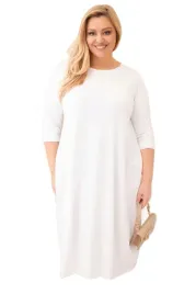 biala-sukienka-damska-bawelniana-plus-size-z-podwijanym-rekawem-i-kieszenia