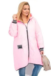 cukierkowy-roz-kurtka-damska-plus-size-pikowana-ocieplana-z-kapturem