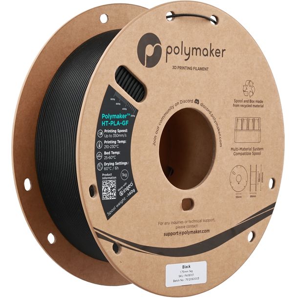 Polymaker HT-PLA-GF Black 1.75 mm 1kg