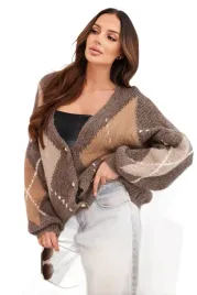 fango-sweter-damski-zapinany-na-guziki-w-romby-z-welna