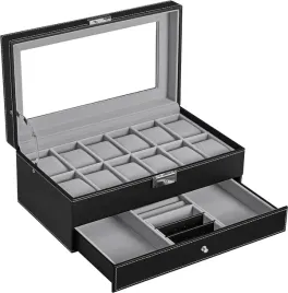 szkatulka-na-bizuterie-zegarki-drewniane-etui-organizer-czarny-szuflada-x12