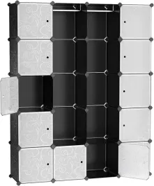 szafa-na-ubrania-modulowa-garderoba-regal-z-polkami-czarny-143-x-178-cm