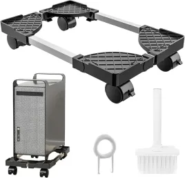 stojak-na-komputer-wozek-na-kolkach-regulowana-dlugosc-uchwyt-pc-szczotka