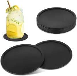 podkladki-pod-kubek-x8-podkladka-pod-szklanki-napoje-silikonowe-czarne