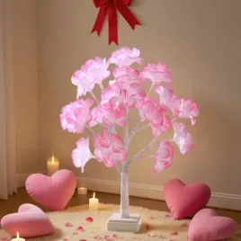 lampka-lampa-led-drzewko-lilie-rozowe-kwiaty-bonsai-prezent-dzien-kobiet