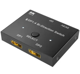 display-port-switch-bi-directional-manual-8k-dp-czarny-kabel-usb-c
