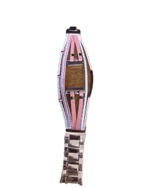 elegancka-bransoletka-damska-na-zegarek-z-paskiem-ze-sznurkow-i-metalu
