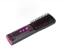 rozowo-czarna-prostownica-ze-szczotka-akumulatorowa-usb