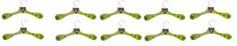 10x-drewniany-zielony-wieszak-na-ubrania-motyw-misia-28-x-16cm