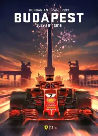 plakat-formula-1-wegry-budapeszt-29-czerwiec-2018-czerwone-ferrari-7
