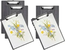 5x-clipboard-podkladek-a4-czarna-z-metalowym-klipsem-do-biura-pracy