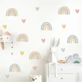 naklejka-scienna-do-pokoju-dzieciecego-wiele-teczy-z-sercami-little-deco
