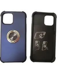 etui-case-do-iphone-12-6-1-ochronne-silikonowe-z-pierscieniem-niebieskie