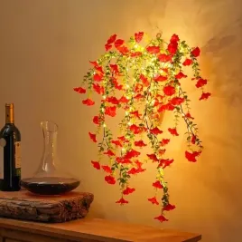 lampka-lampa-led-bukiet-lilie-surfinie-czerwone-kwiaty-listki-na-prezent