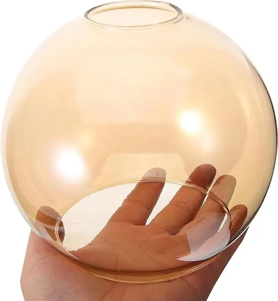 okragly-bursztynowy-klosz-z-witrazowego-szkla-do-lampy-wiszacej-e27-15x13cm-srednica-szerokosc-klosza-15-cm