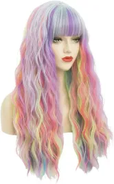 kolorowa-teczowa-peruka-dla-kobiet-syntetyczna-z-grzywka-dlugosc-66cm
