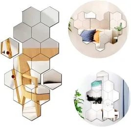 15x-naklejka-scienna-z-plytkami-lustrzanymi-3d-w-ksztalcie-szesciokata