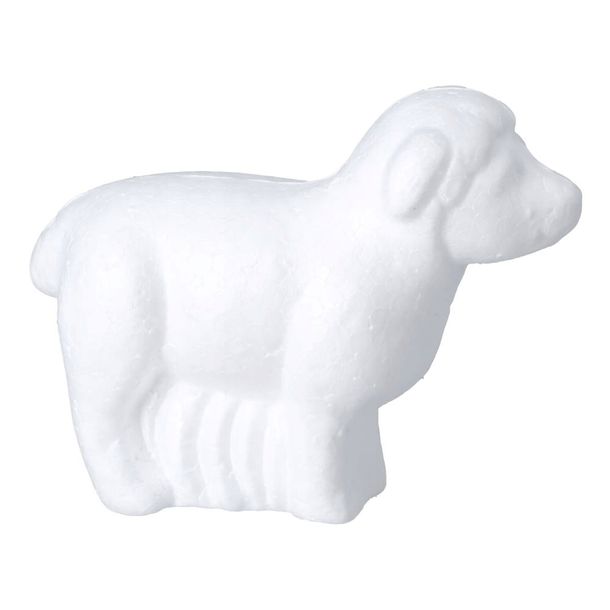 Baranek wielkanocny FIGURKA STYROPIANOWA do dekoracji 14cm na wielkanoc
