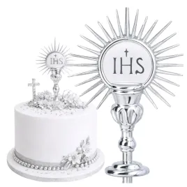 topper-na-tort-ihs-monstrancja-toper-piker-srebro-8cm-komunia-swieta-ozdoba