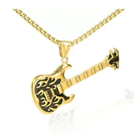 naszyjnik-lancuszek-meski-stal-chirurgiczna-zlota-gitara-elektryczna